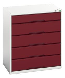 16925117.** verso drawer cabinet with 5 drawers. WxDxH: 800x550x900mm. RAL 7035/5010 or selected